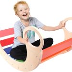 Arco de escalada de madera para niños pequeños